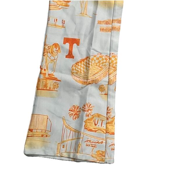 Women’s Toile VOLS game Day Wide Leg Pants Slacks Orange white UTK Trousers S - Picture 3 of 12
